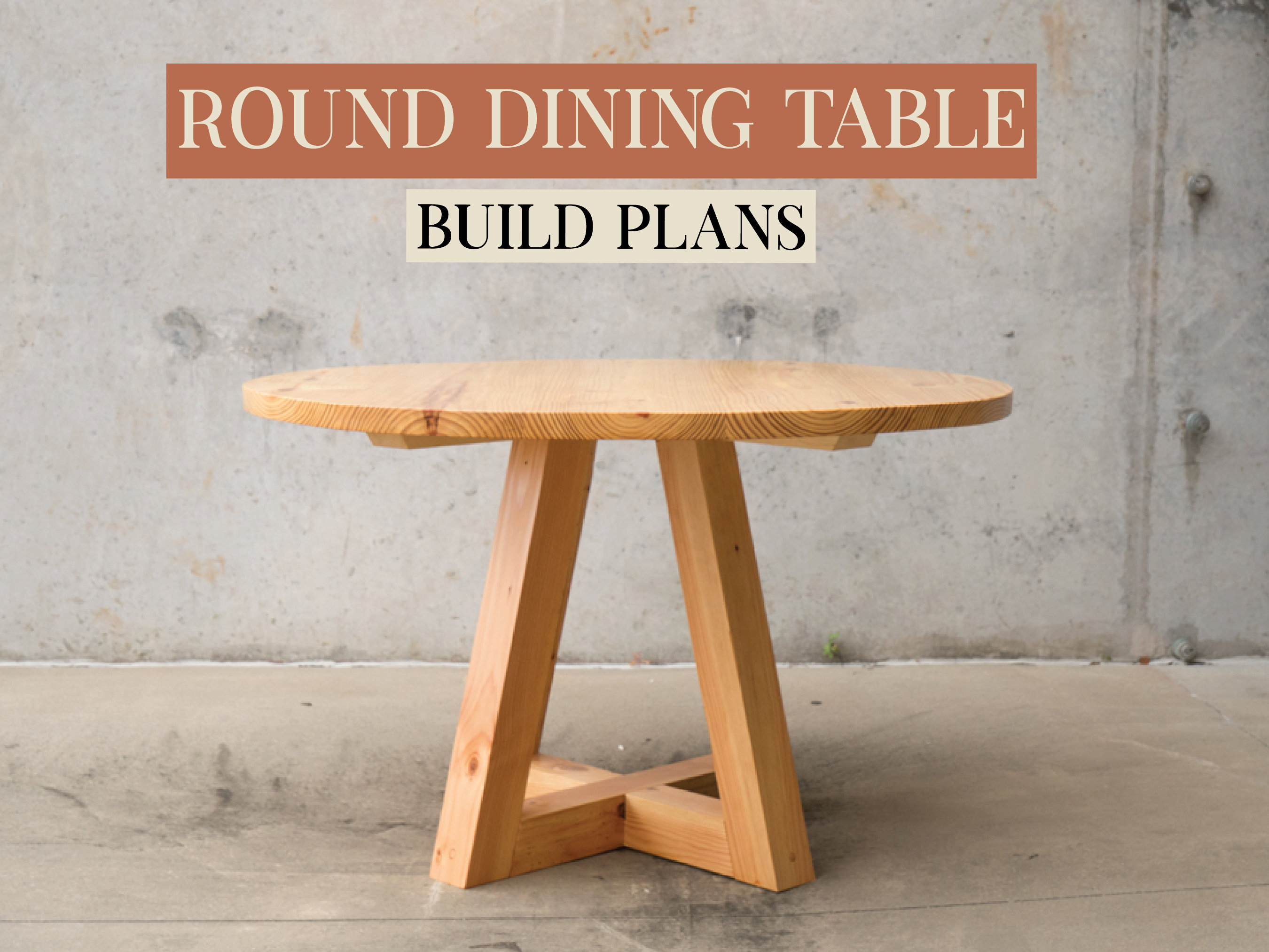 Round Dining Table Build Plans Etsy