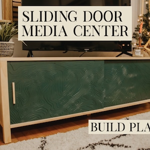 Sliding Door Media Center | Build Plans