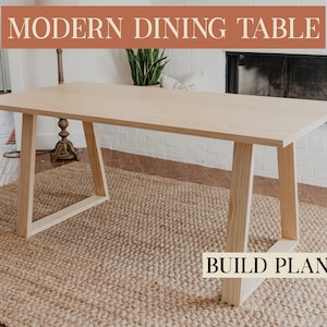 Modern Dining Table | Build Plans