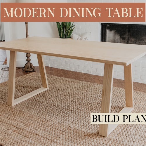 Round Dining Table Build Plans Etsy
