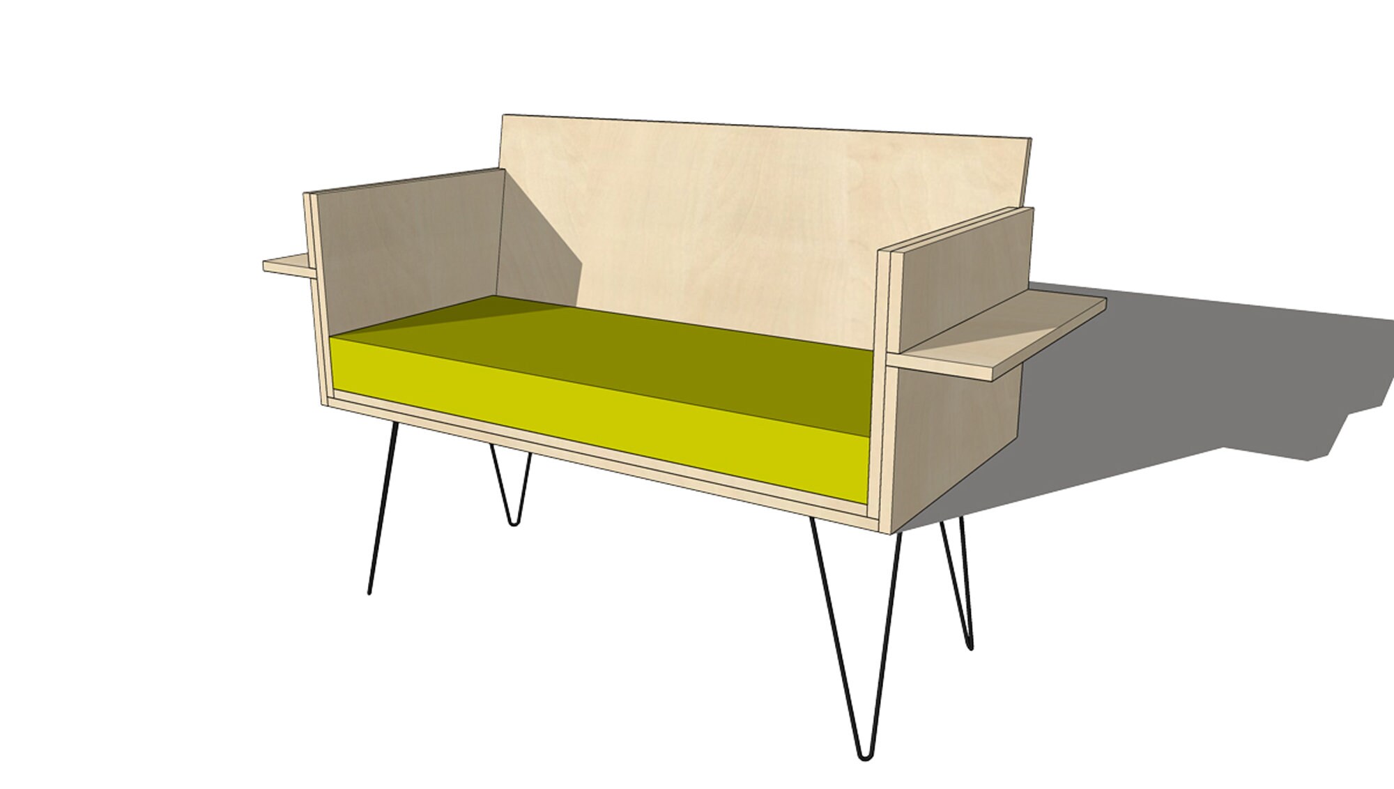 PDF DIY Plywood Sofa Build Plans Etsy Canada