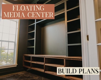 DIY Floating Entertainment Center Plans