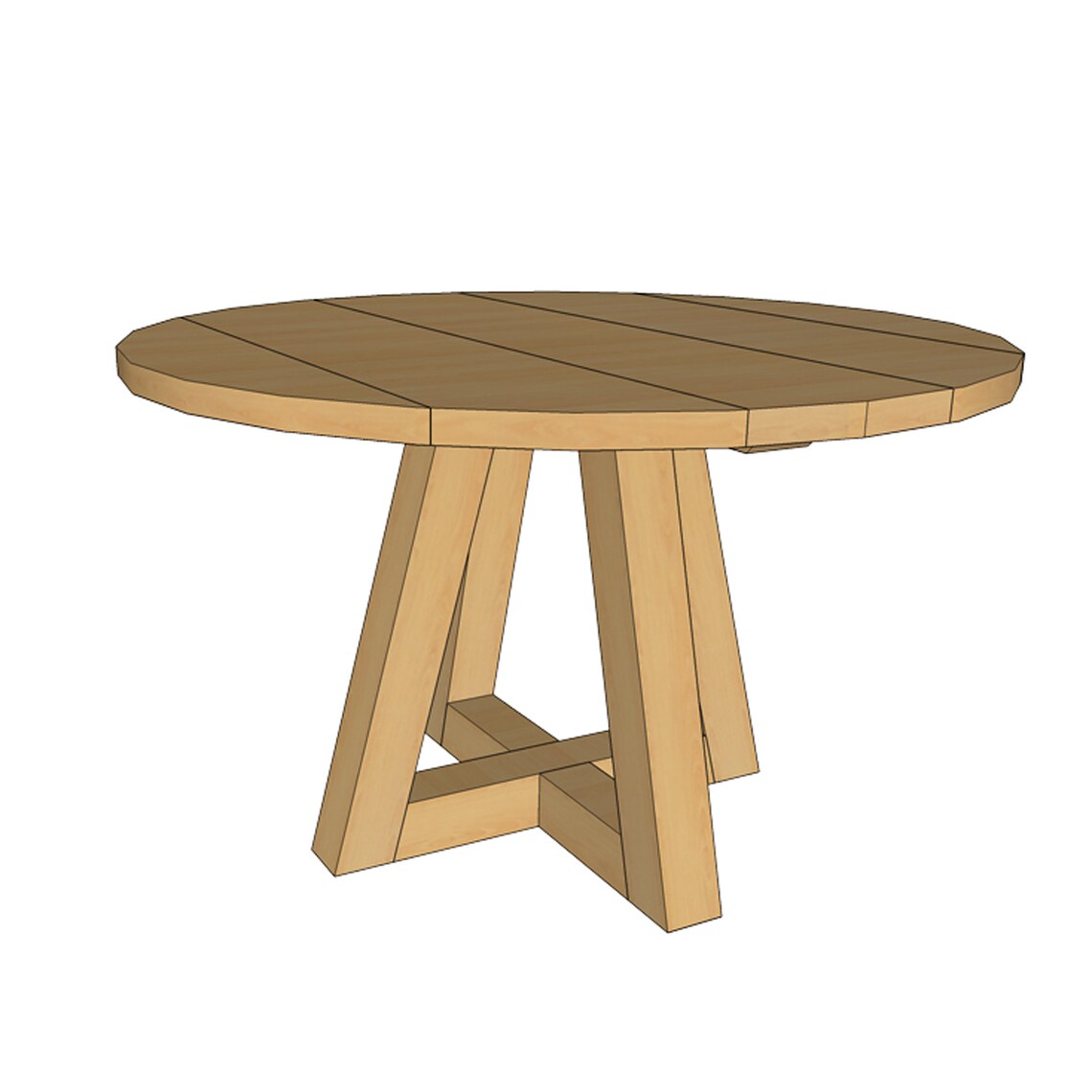 Round Dining Table Build Plans Etsy