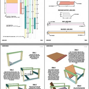Outdoor Chair Build Plans Etsy