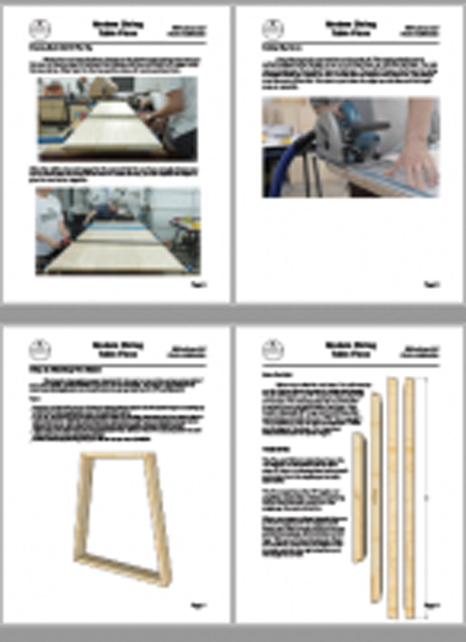 Modern Dining Table - Digital Plans - Etsy