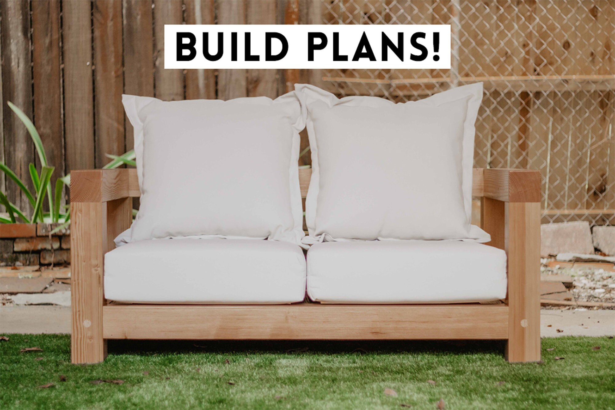 Outdoor Lounge Sofa Build Plans | Etsy