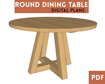 Round Dining Table - Digital Plans