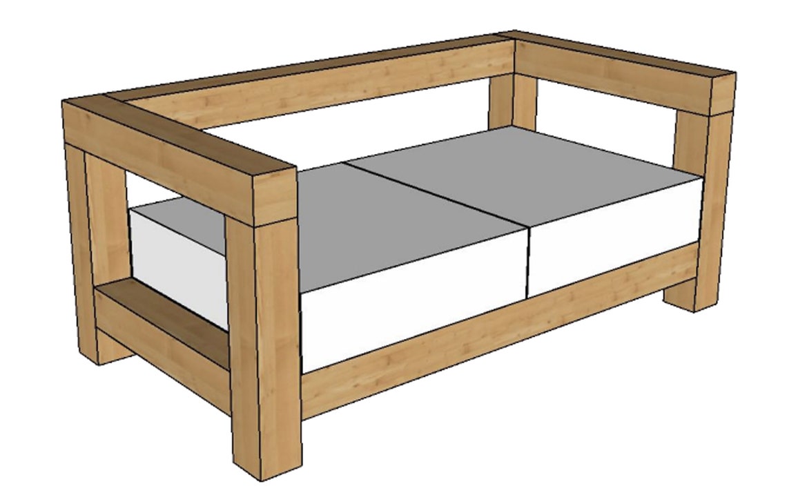 Outdoor Lounge Sofa Build Plans Etsy