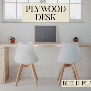 Modern Plywood Desk | Build Plans