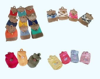 Handmade  Mini Backpack for Fashion Dolls. Twenty options, choose one