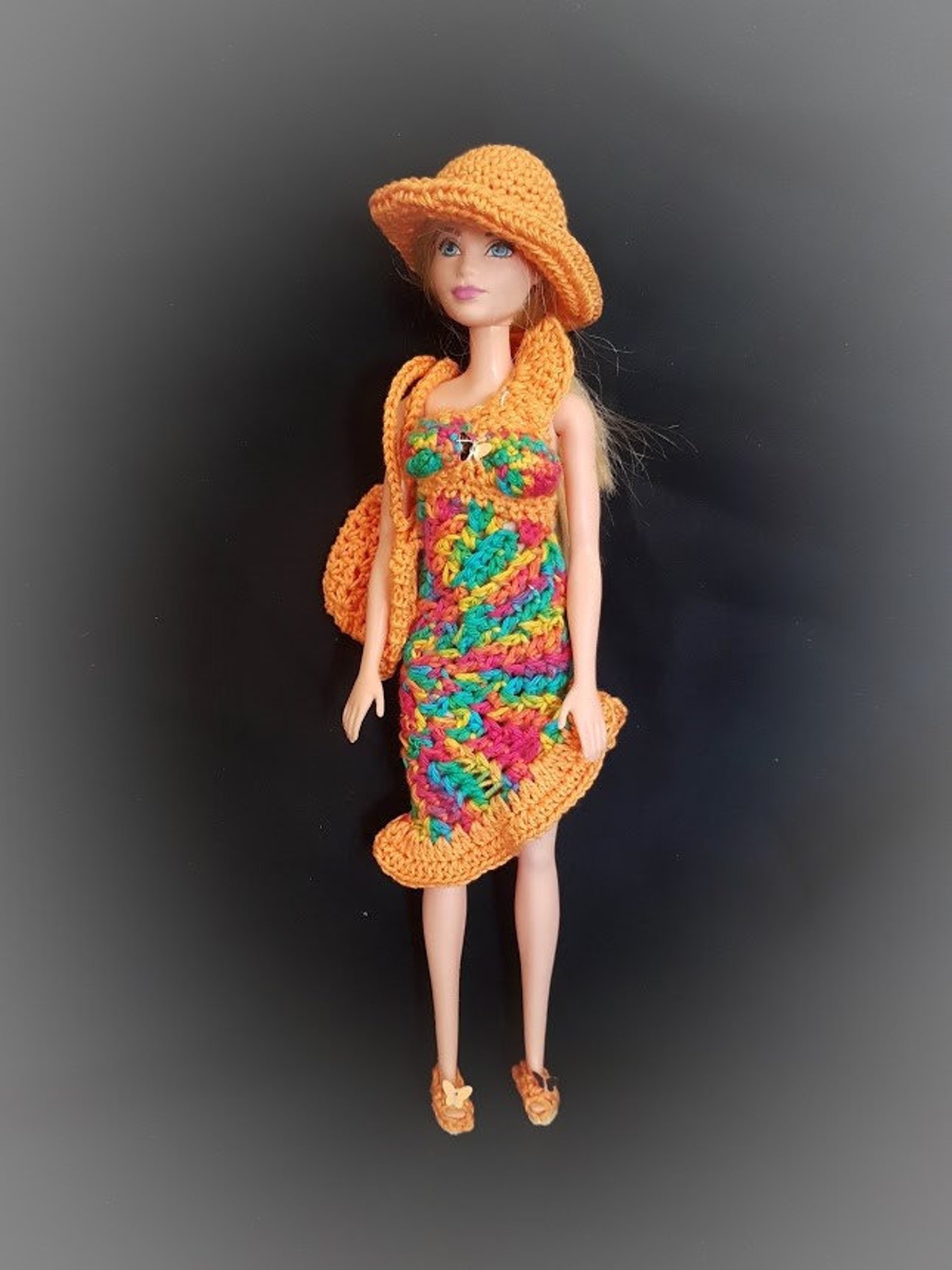 Barbie on the Beach Barbie Colorful Beach Outfit With | Etsy