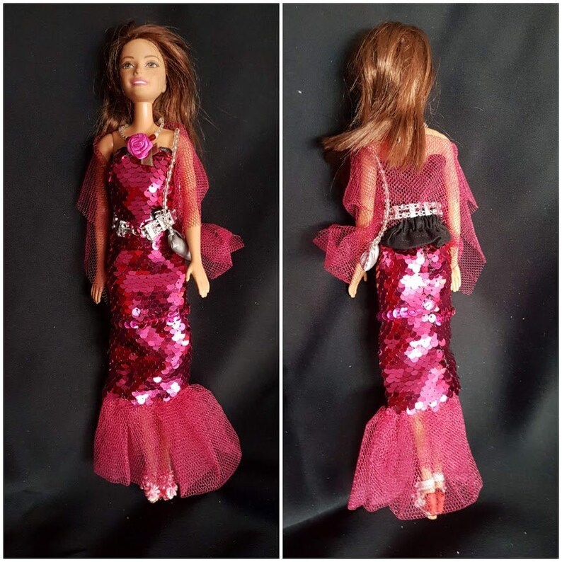 sequin barbie dress