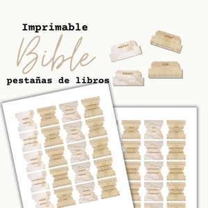 Pestañas imprimibles de la Biblia, pestañas de la Biblia dorada, pestañas de la Biblia digital, pestañas de la Biblia DIY