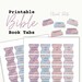 Printable Bible Tabs, Floral Dots Bible Tabs, Digital Bible Tabs, DIY ...