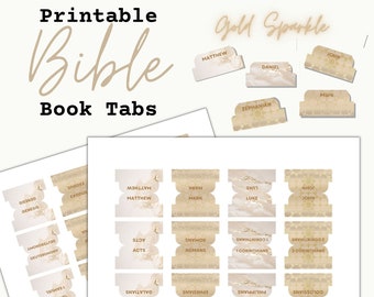 Printable Bible Tabs, Gold Bible Tabs, Digital Bible Tabs, DIY Bible Tabs, PNG Bible Tabs, Minimalist Bible Tabs, Simple Bible Tabs