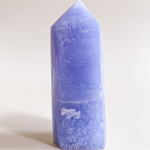 9CM / / Hoge kwaliteit Blauw Kant Agaat Punt Gepolijst Generator Tower Crystal Groei Zelfexpressie Zuivering Meditatie Kristal afbeelding 7