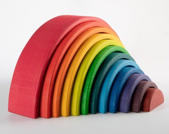 rainbow stacking blocks