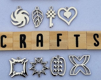 8PCS ADINKRA FAWOHODIE Safoa CHARMS
