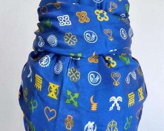 AYITE Duku Adinkra SATIN cloth | scarf