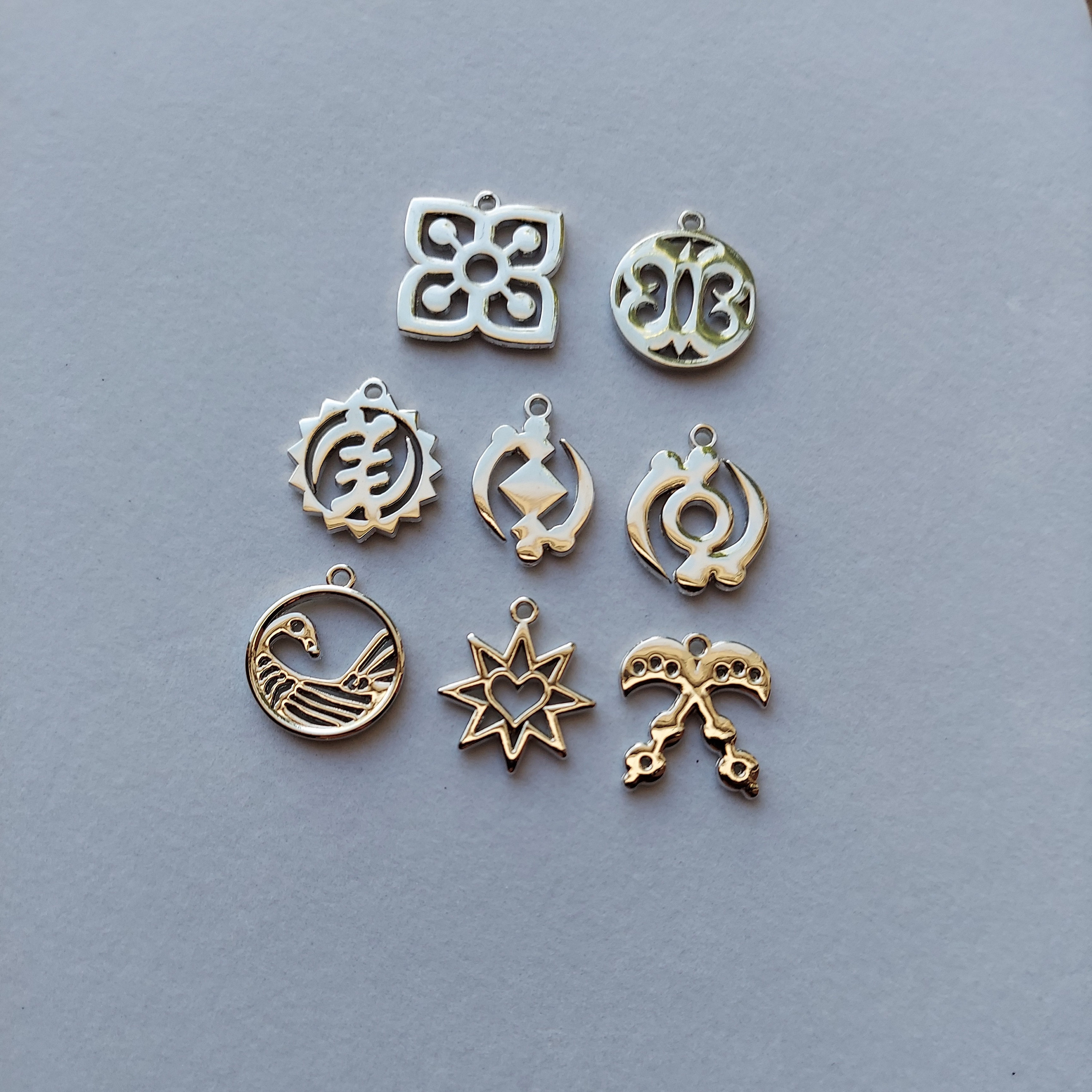 18K Gold Plated Sankofa Bird Adinkra Charm
