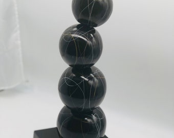 Beautiful Skewer ceramic Black or White  balls!