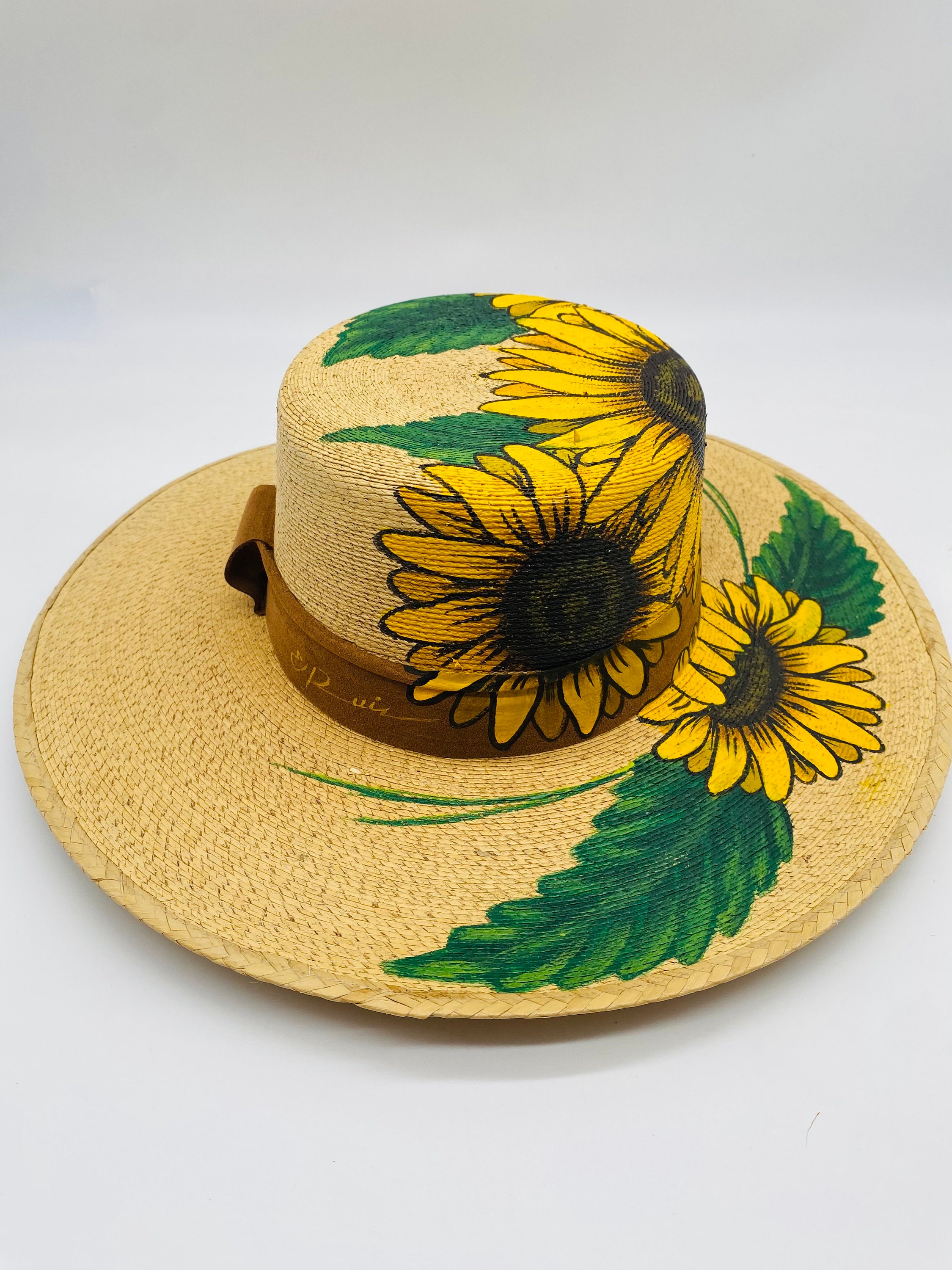 HAT: Painted Sunflower Sunny Sunflower Sun Hat - Pinot main image 4