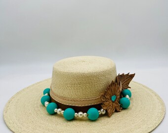 Palma Cordobés HAT, With Leather Accessory Decoration - Etsy display picture 1