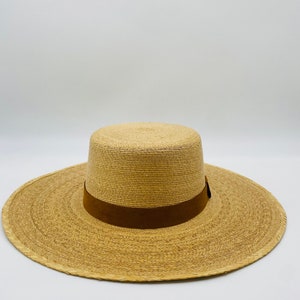 Summer Hat|Raw Straw Hat| Women&#39;s Palm CORDOBÉS style Canela color