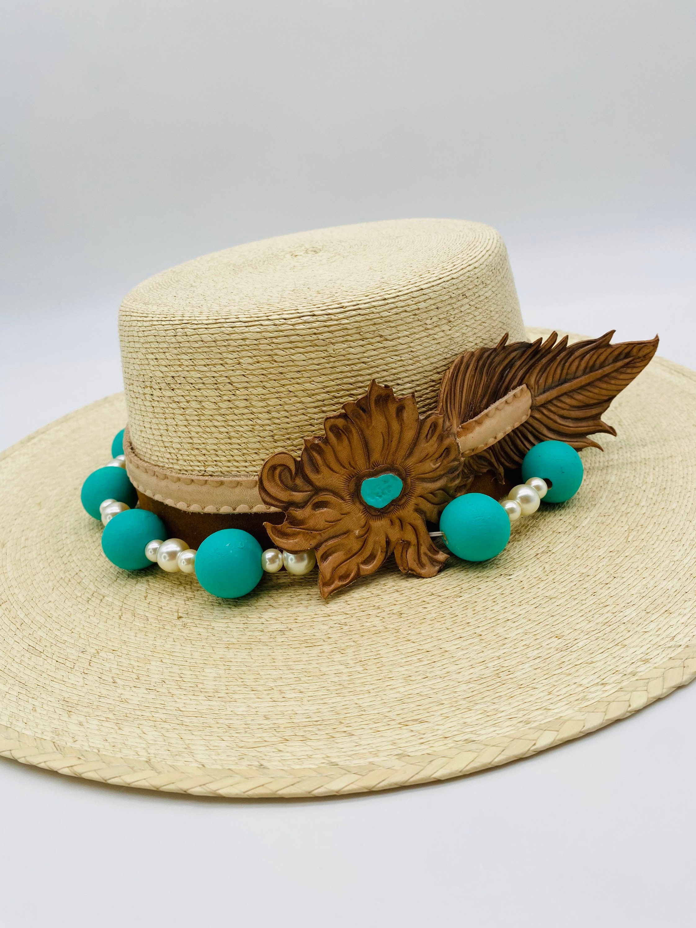 Palma Cordobés HAT, With Leather Accessory Decoration - Etsy