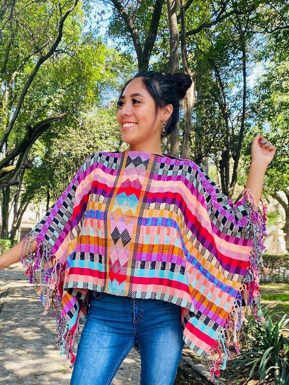 Mexican Tradicional Poncho Mañanita-capa-shawl - Etsy