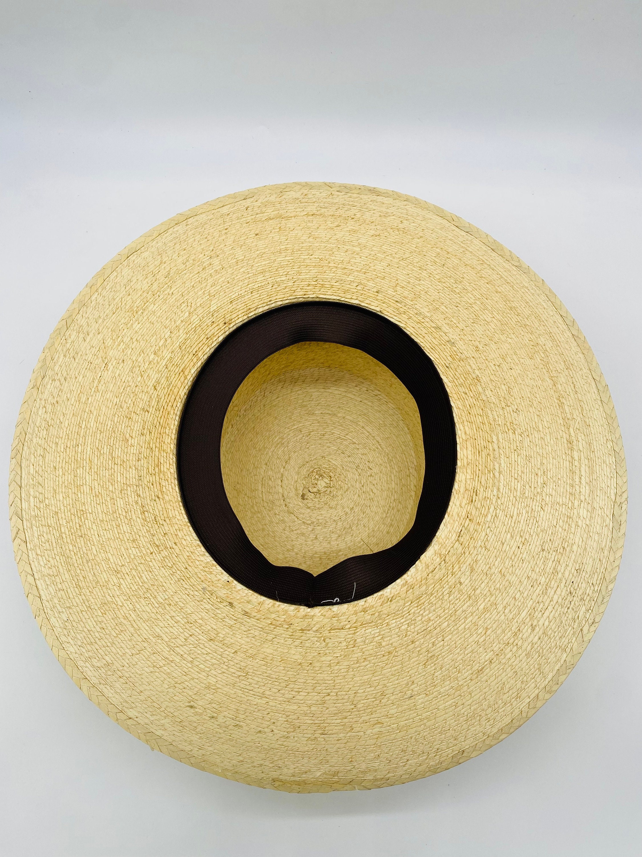 Beautiful Hand Painted Palm Hat Cordobes Style Red Tulipanes  display picture 2
