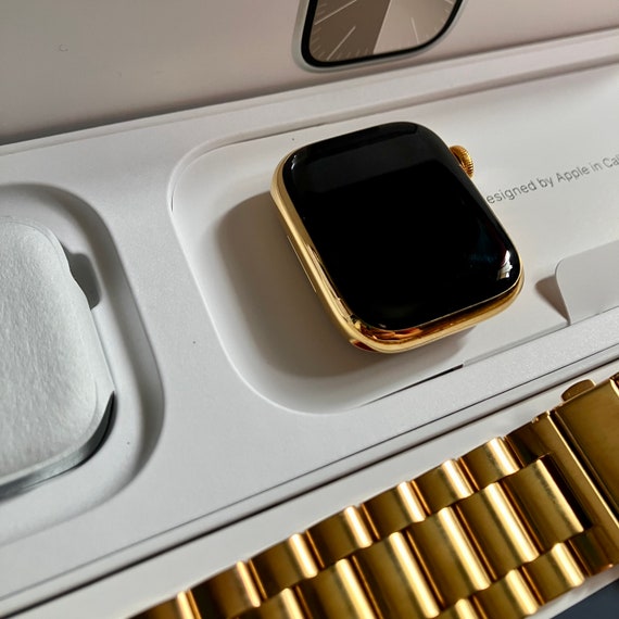 Apple Watch Series 9 41mm 24k Gold Plated Etsy Canada