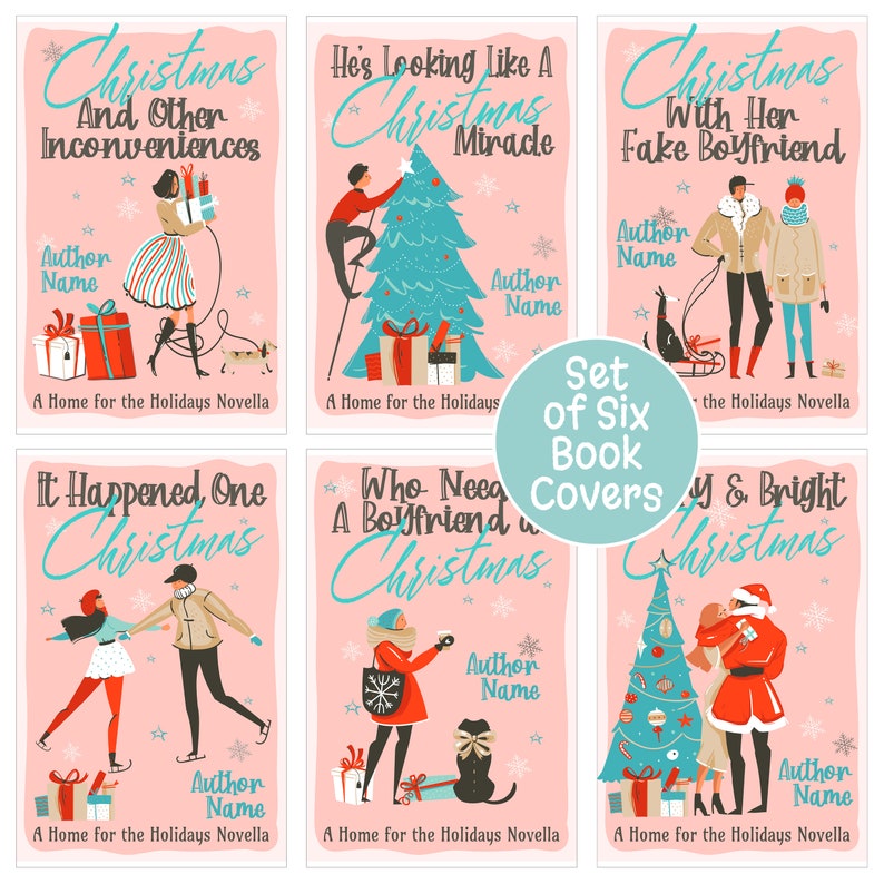 Pre-Made Book Cover Romance Rom-Com Holiday Christmas | Etsy
