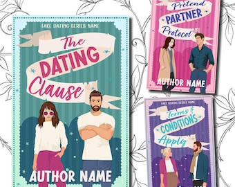 Romance Ebook Cover Set: Contemporary Rom-Com Design (3 Premade Covers)