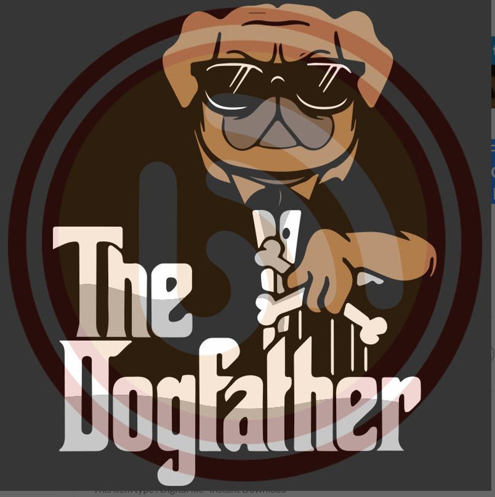 The dogfather svg files for silhouette files for cricut svg | Etsy