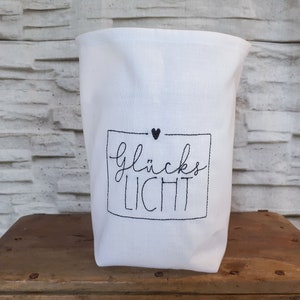 Lichtbeutel, Lichterbeutel, Lichtertüte, Windlicht, Deko, Glückslicht