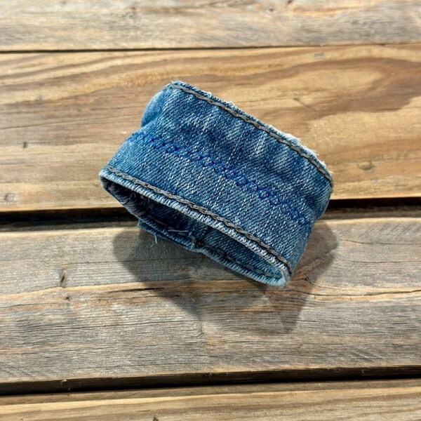 Denim Cuff Bracelet