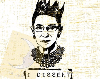 Notorious RBG I Dissent SVG PNG