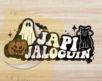 SPOOKY Happy Japi Jaloguin Halloween PNG and SVG