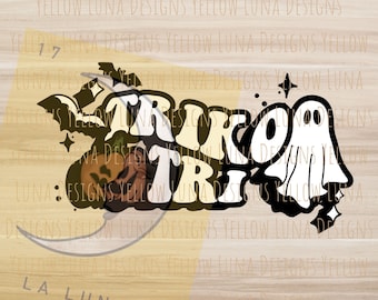 SPOOKY Triko Tri Halloween PNG and SVG