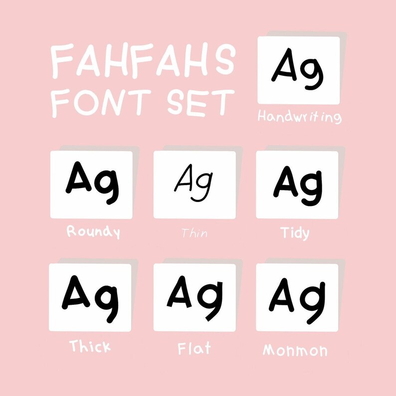 FAHFAHS FONT monmon