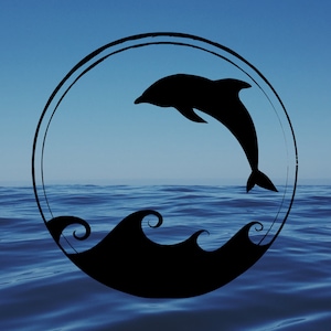 Delphin SVG - Digital Download - Ozean - Sofortige herunterladbare Datei