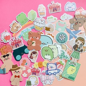 Random Sticker Grab Bag | sticker grab bag | stickers | mystery sticker bag | planner stickers | journal stickers | pen pal supplies | deco