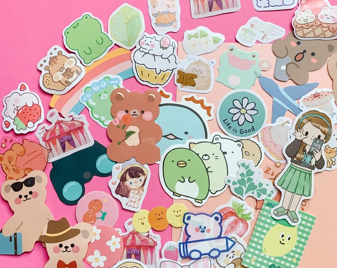 Random Sticker Grab Bag Sticker Grab Bag Stickers Mystery Sticker Bag