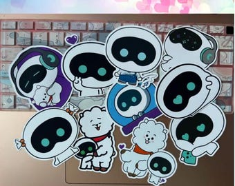 Wootteo The Astronaut  Inspired Jin Stickers | Seokjin | K-Pop Stickers