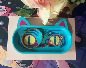 Blue Kitty Inspired 3D Glasses Tray | K-Pop Desk Decor