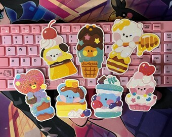 BT21 Dessert Stickers | K-Pop Stickers