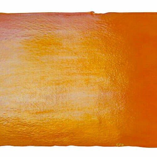 ORANGE & CLEAR SWIRL 3" x 3" BULLSEYE 3mm THICK GLASS 90 COE COMPATIBLE ORANGE & CLEAR SWIRL 3" x 3" BULLSEYE 3mm THICK GLASS 90 COE COMPATIBLE