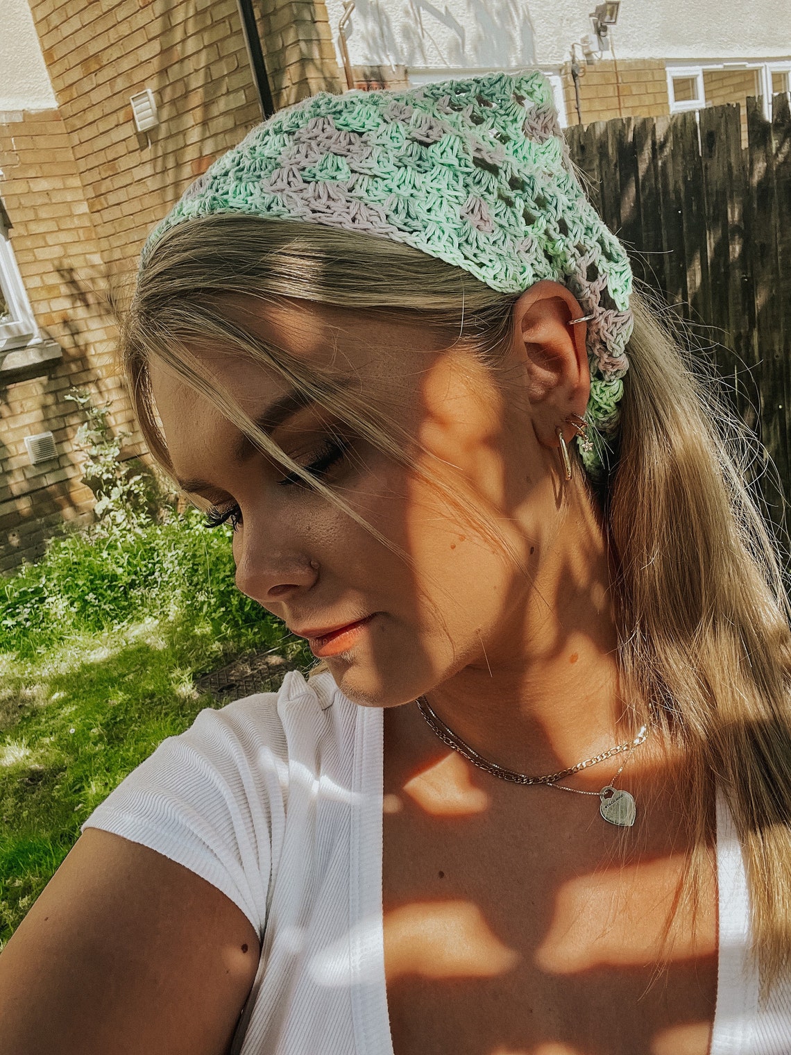 Summer Crochet Bandana L Cottagecore Bandana L Boho Hair Etsy UK