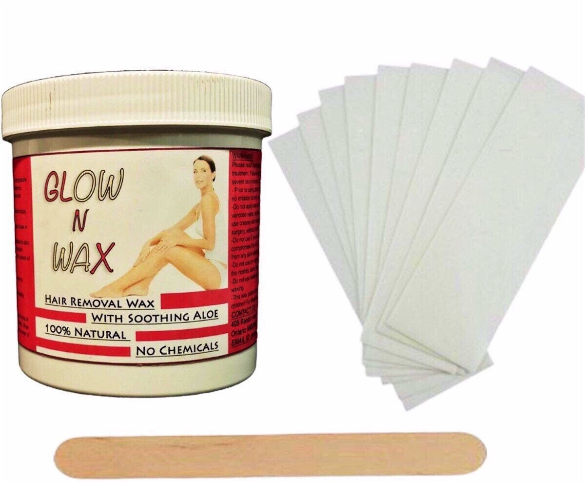 Sugar Wax Hair Removal 100% Natural Paste 10 Strips and 1 - Etsy UK